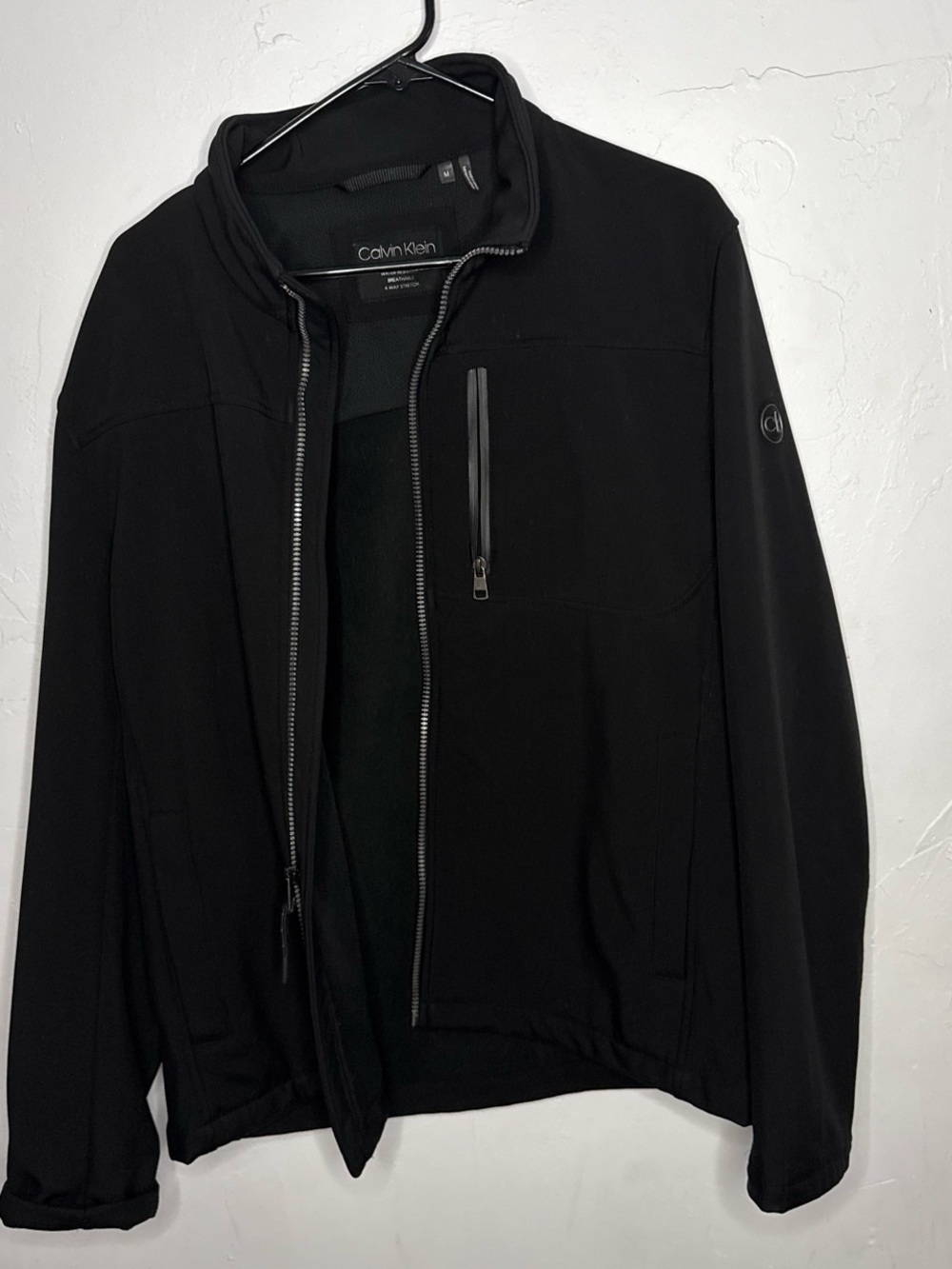 Calvin Klein Black Lightweight Zip-Up Jacket